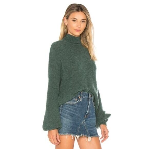 Lovers and Friends Independent Sweater Wool blend in Evergreen Women’s Size M - Picture 2 of 10